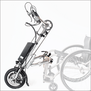 RIOMOBILITY Handcycle e-Dragonfly Electric Assist Attachable Hybrid Handcycle for Wheelchair